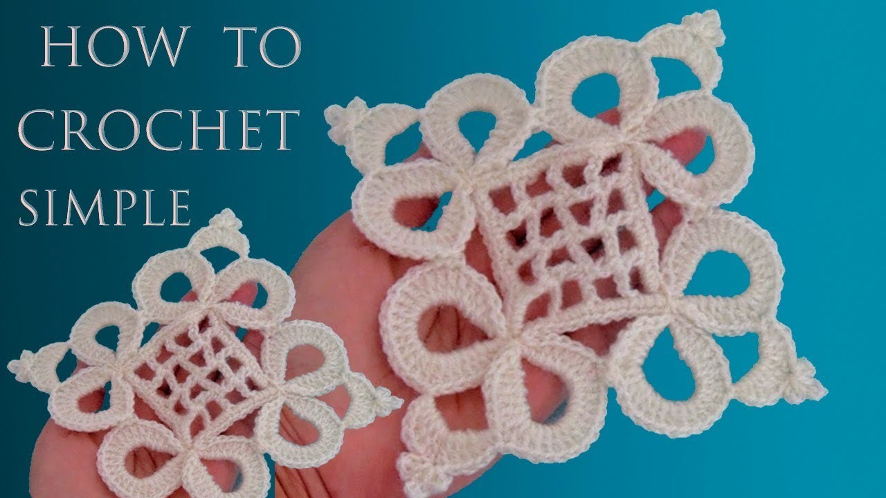 Como tejer a crochet cuadrado estilo Irlandés para centros de mesa mantas tejido con ganchillo