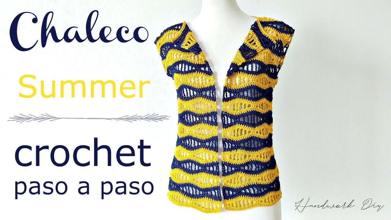 Cómo tejer chaleco summer crochet