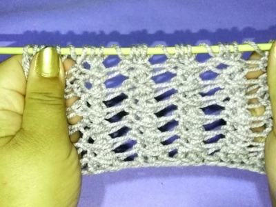 Cómo tejer punto reversible fácil en 2 agujas paso a paso para bufanda, chaleco