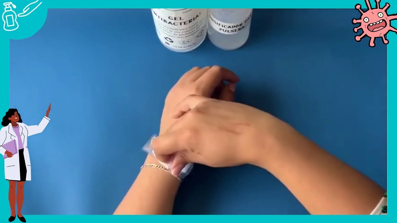 Instructivo uso pulsera dispensadora gel antibacterial