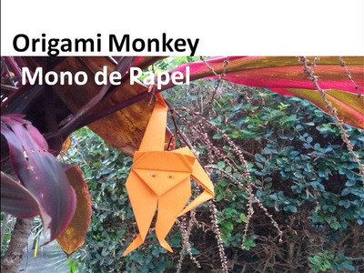 Origami Monkey ???? DIY Paper Chimp Animal Crafts - Mono de Papel Manualidades de Animales Jungla
