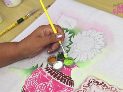 Semana Da Pintura Em Tecido By Márcia Spassapan | Vaso Com Girassóis - Junho 2020