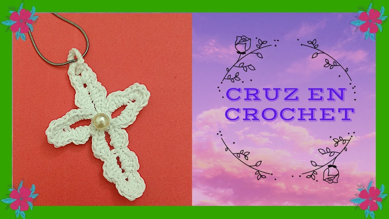 CRUZ en tejido #crochet o ganchillo (tutorial paso a paso) - Moda a Crochet