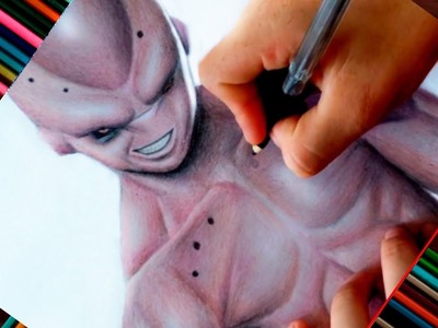 DIBUJO DE MAJIN BUU REALISTA | dibujo de majin buu facil y cencillo a realista