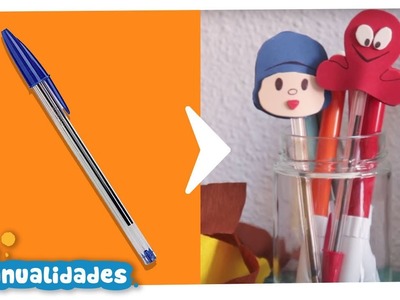 ✏️ 4 MANUALIDADES fáciles para niños sobre la VUELTA AL COLE [ 13 min ] | DIY de POCOYO en 5 minutos