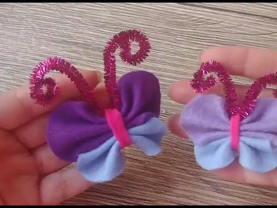 ????Aprende a hacer mariposas de fieltro a mano, fácil y paso a paso ✨????(manualidades)(easy butterfly)
