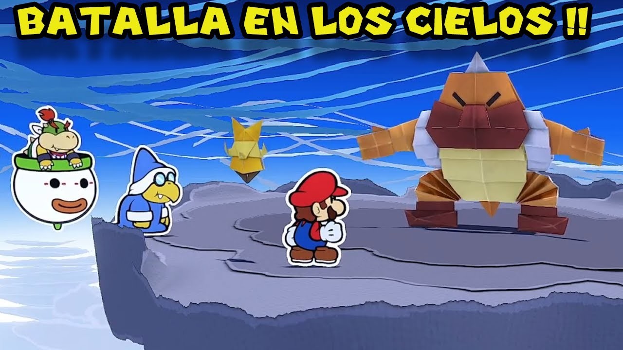 Batalla EN LOS CIELOS !! - Paper Mario Origami King con Pepe el Mago (#24)