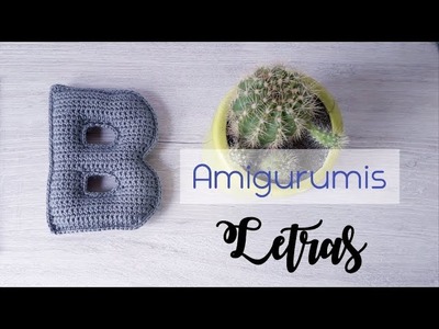 Como hacer la letra B tejida a crochet. amigurumi