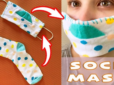 Mascarilla facial de calcetín de 3 capas - DIY Mask with Socks | Tutorial