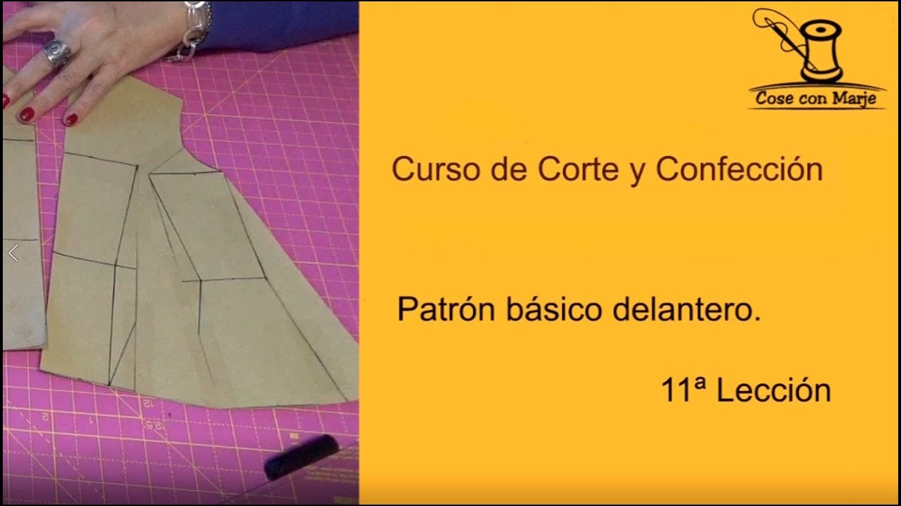 ✂️NUEVO CURSO DE CORTE Y CONFECCIÓN ✂️PATRÓN BÁSICO DELANTERO✂️11ª LECCIÓN✂️
