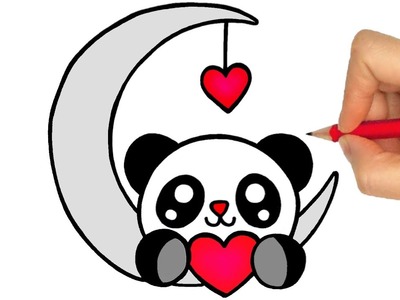 Como dibujar un panda - dibujos kawaii