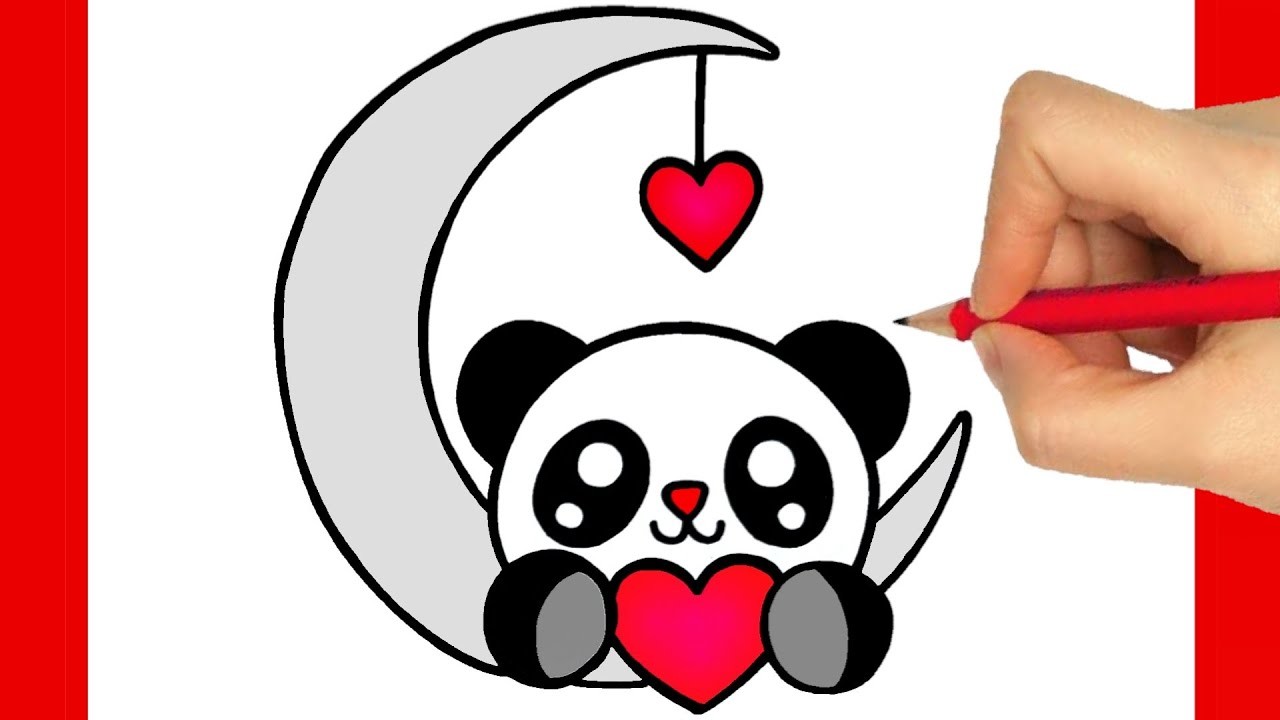Como dibujar un panda - dibujos kawaii