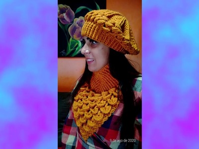 VIDEO FOTOS de Boinas tejidas a crochet del grupo de facebook TEJIENDO CON MILAGROS ENA parte 1