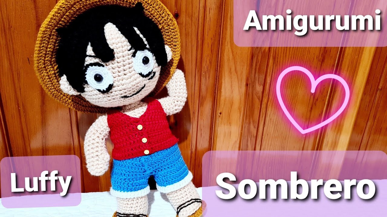 Amigurumi Monkey D. Luffy fácil: Sombrero (7.7)