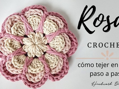 Cómo tejer rosas a crochet  con pétalos en capas