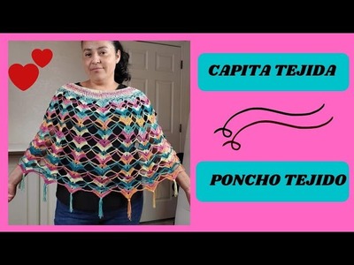 #Ganchillo  Como #tejer #capita o #poncho #crochet.  Capita alize fácil y rápido