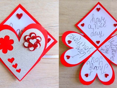 Origami: Tarjeta de corazón y sobre - Origami: Heart Card & Envelope