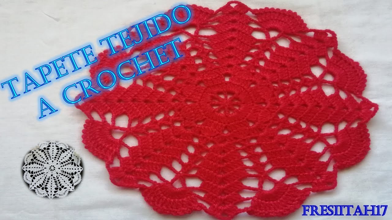 Tejiendo tapete con crochet paso a paso (en español)