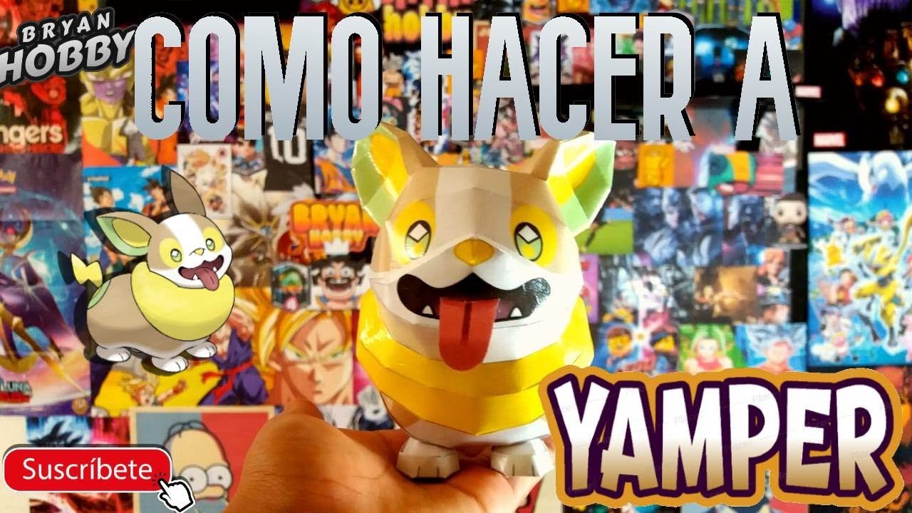 Como hacer a Yamper de Papercraft Pokemon ★ Tutorial | Bryan Hobby????