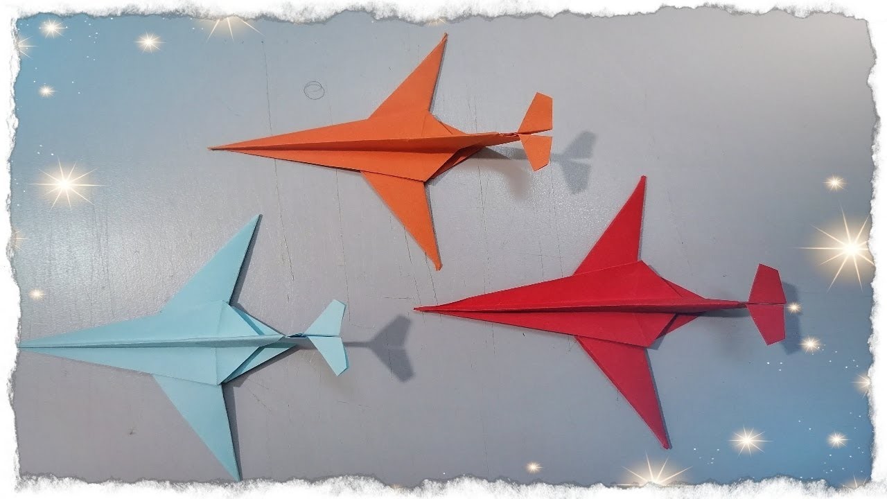 Cómo hacer origami de avión de papel 紙飛行機折り紙の作り方