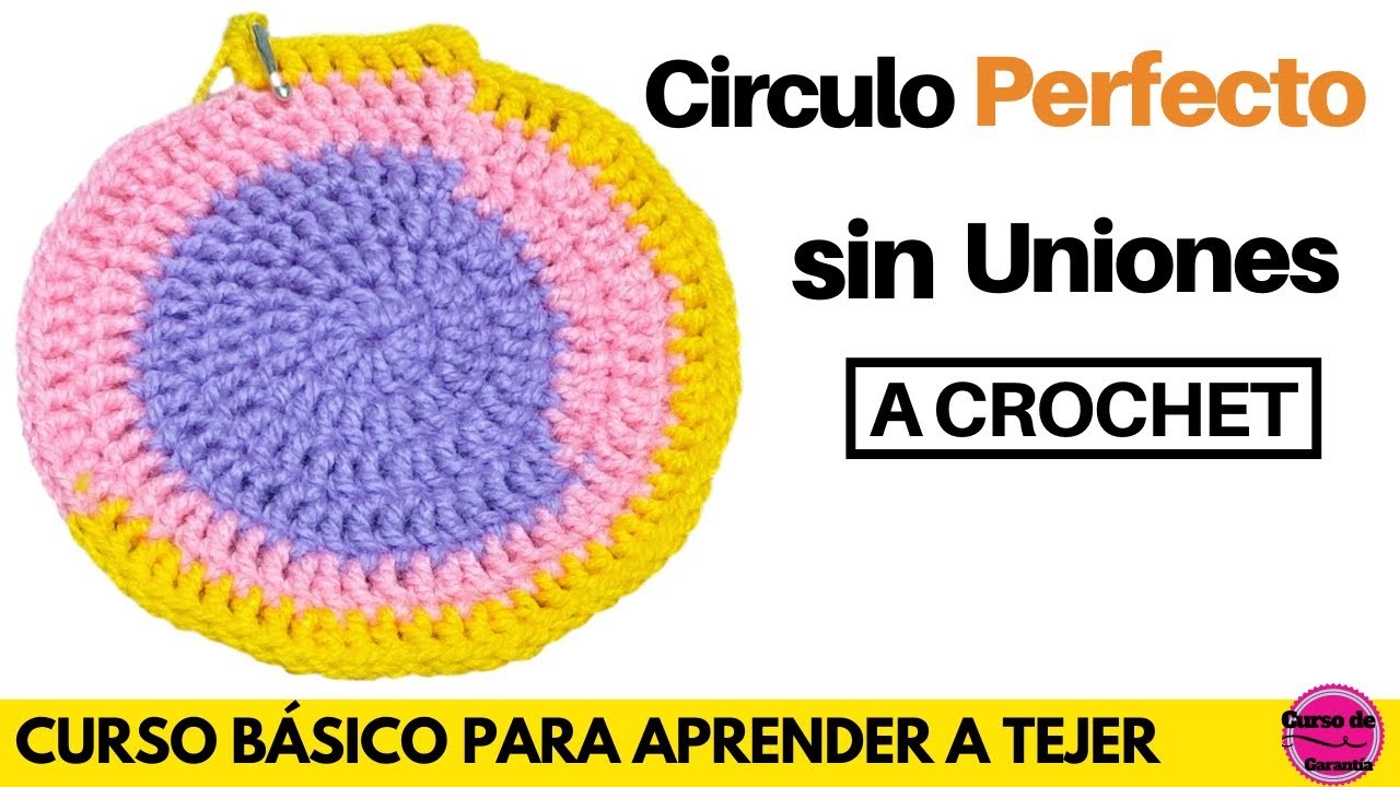 ✅ Como Tejer un Circulo Perfecto a Crochet – Limpio sin Uniones - Vivirtejiendo