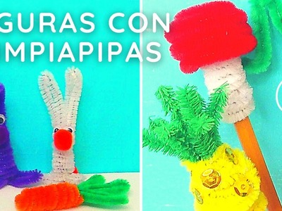 Figuras fáciles con LIMPIAPIPAS. Easy crafts to make with pipe cleaners. Lápices decorados