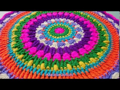 Idea #49 Mandala a Crochet AQUÌ Tutorial por Maricita Colours
