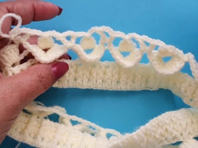 DIADEMA a crochet de abanico 3D  tejido con ganchillo. crochet MUY FACIL Y RAPIDO