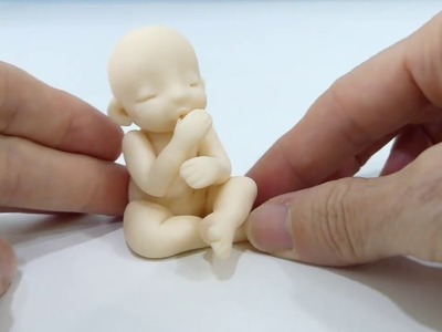 HOW TO MODEL A MINIATURE BABY |como modelar un bebe en miniatura