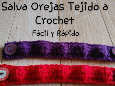 ⭐ Salva Orejas de Burbujas Tejido a Crochet ⭐ Tamaño de adulto y niña