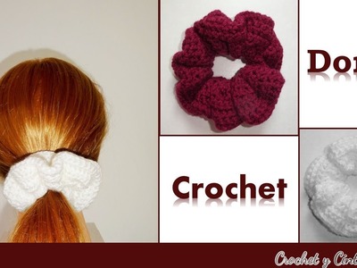 Scrunchies - donas a crochet para el cabello