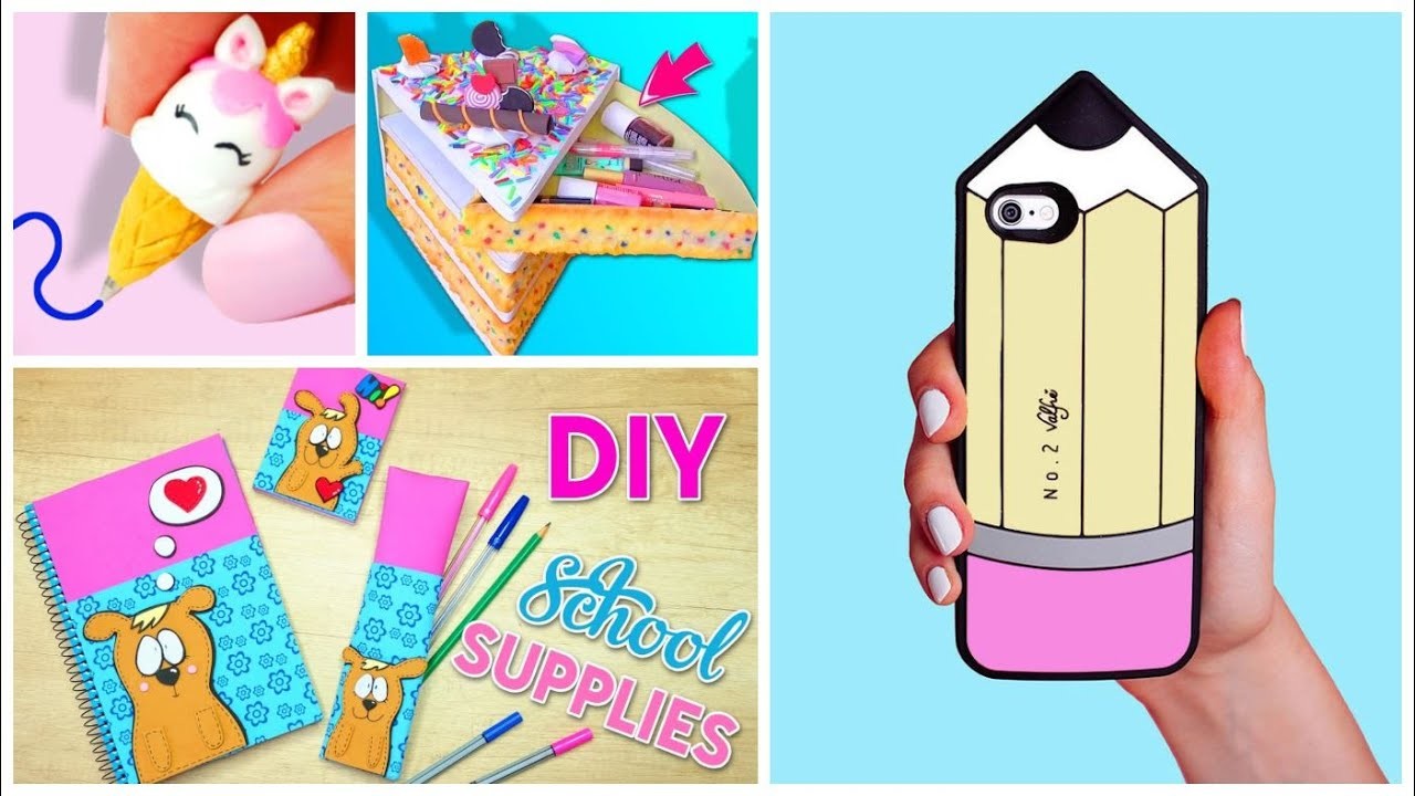 10 manualidades DIY Regreso a clases - Haz tus útiles escolares