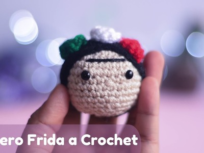 ????Como tejer llavero de Frida a crochet.How to knit Frida keychain to crochet