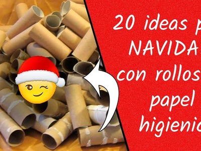 20 ideas para NAVIDAD, con rollos de papel higiénico