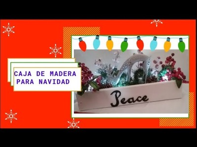 CAJA DE MADERA PARA NAVIDAD. HOME CRAFTS