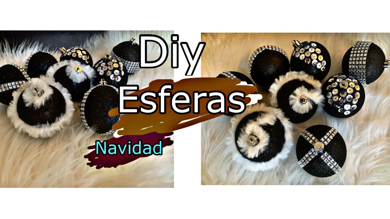 COMO DECORAR ESFERAS NAVIDEÑAS FACIL Y ELEGANTE PARA NAVIDAD.DIY DOLLAR TREE DECOR