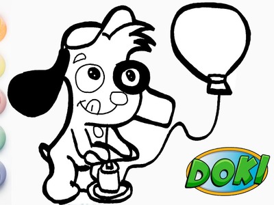 Dibujos para principiantes - Dibujando a doki (las aventuras de doki ) ???? Cat color ????