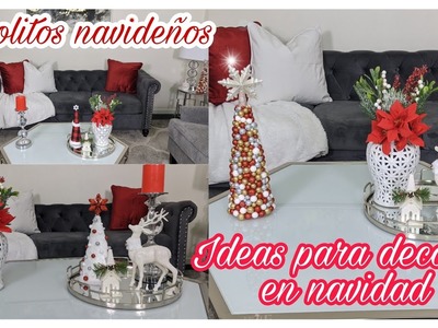 Diy- Ideas navideñas.3 Ideas para decorar con arbolitos navideños.