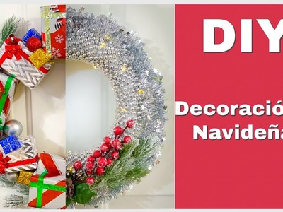 Manualidades Navideñas. DIY. Coronas Navideñas. Como decorar en Navidad 2021.