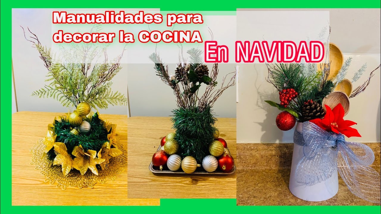 Navidad 2021 - ideas PARA DECORAR LA COCINA EN NAVIDAD|CHRISTMAS DIY