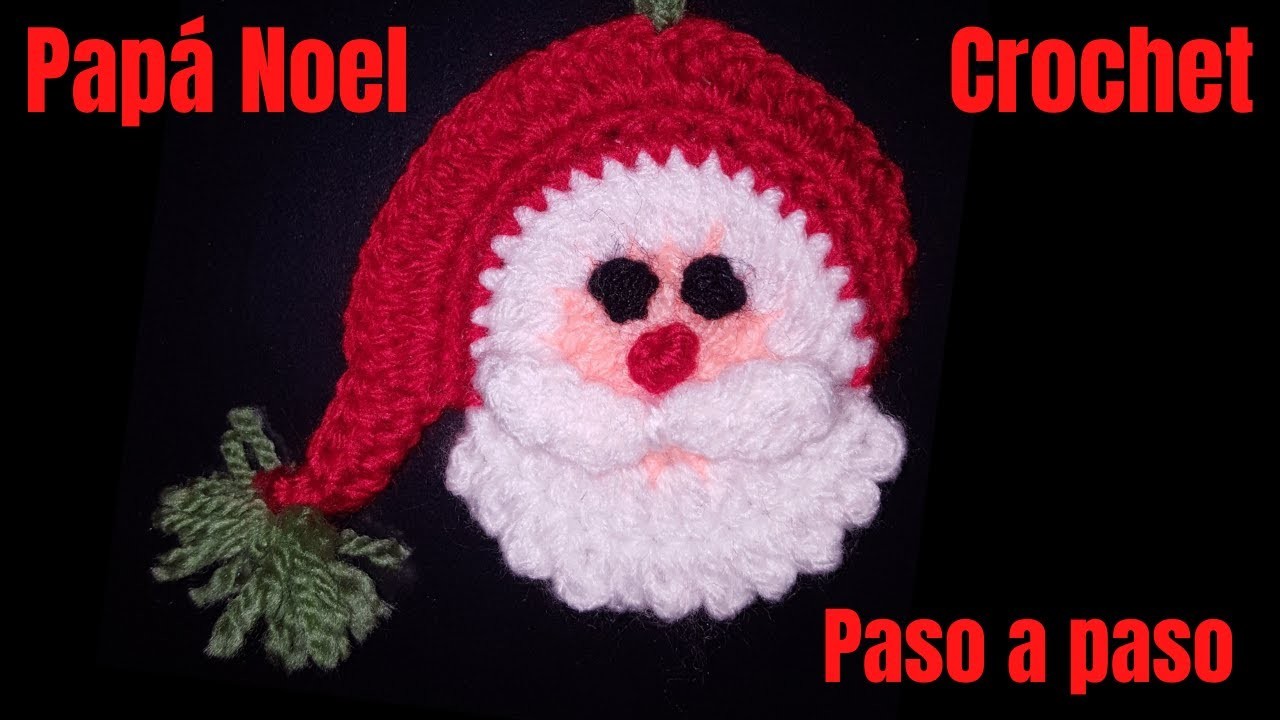 #papanoel #navidad  #crochet                         Santa Claus Papá Noel a crochet fácil de hacer