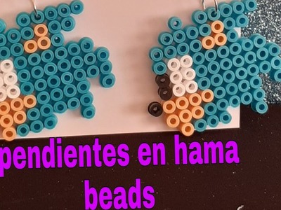 Pendientes en hama beads