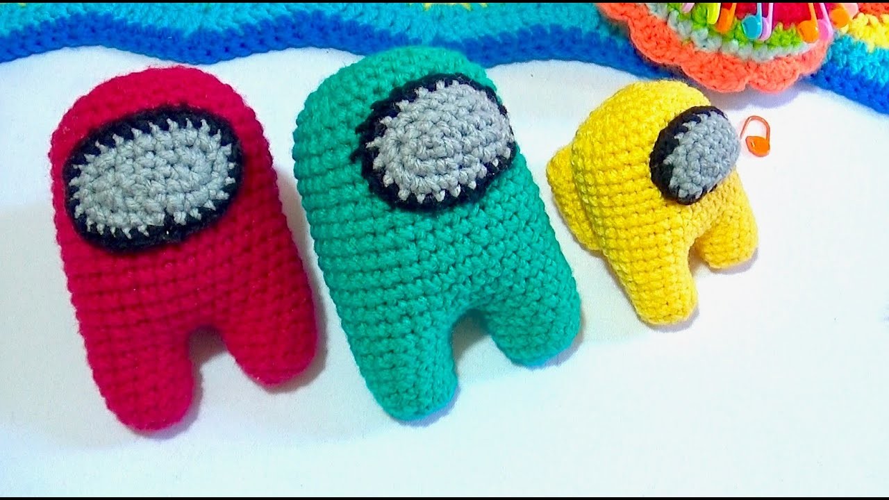 AMONG US  Tejidos a crochet paso a paso SUPER FACIL!!