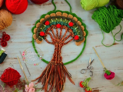 Árbol de la vida en crochet (paso a paso)