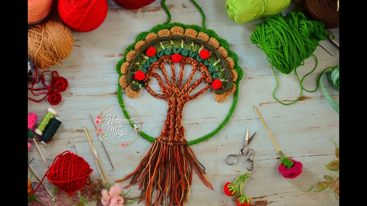 Árbol de la vida en crochet (paso a paso)