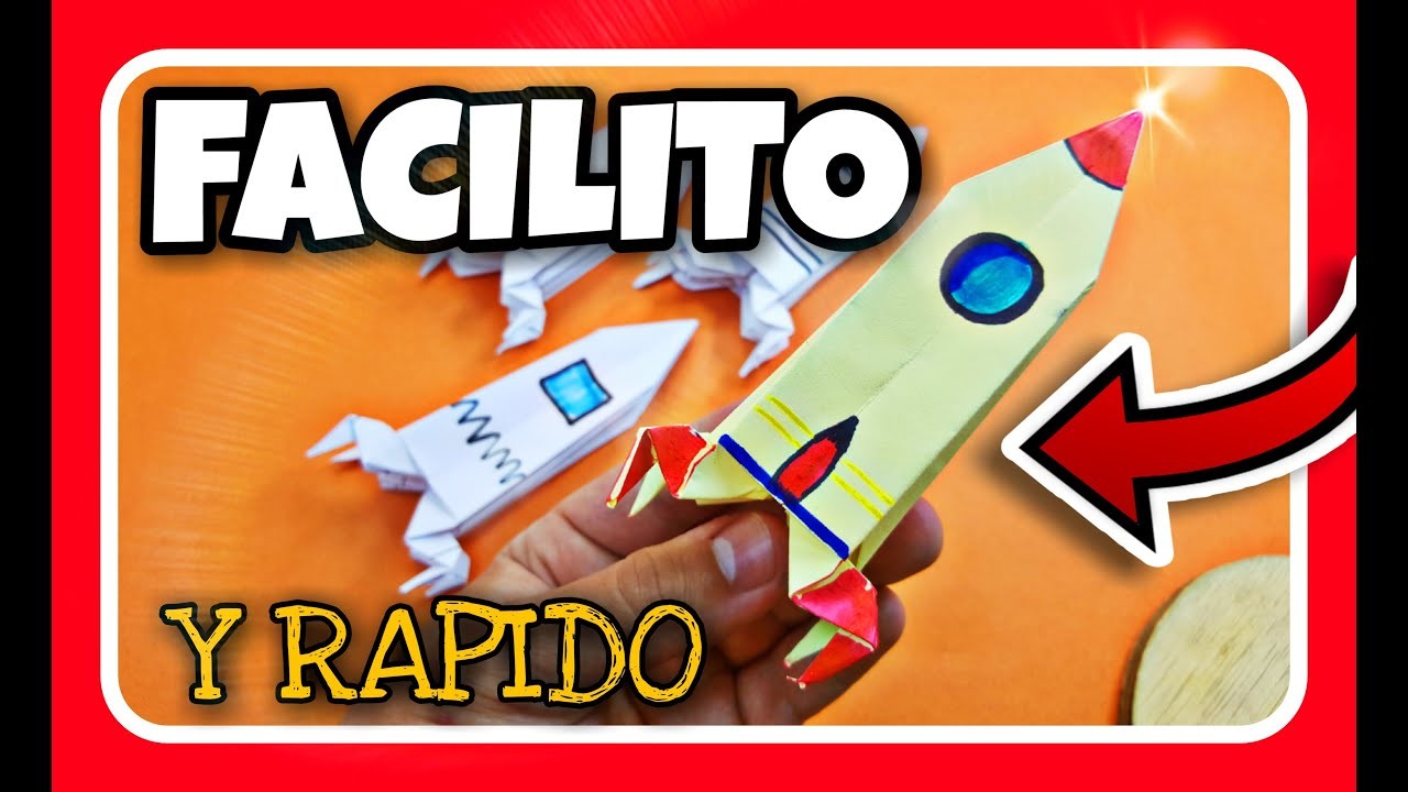 ????Como hacer COHETES de papel FACIL【PASO A PASO】. Cohete de ORIGAMI 3D