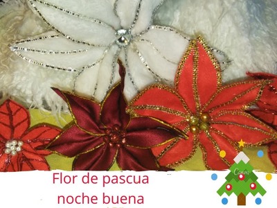 Cómo hacer flor de pascua de lujo.How to make poinsettia #navidad2020