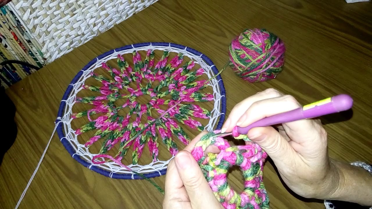????️ Cómo Hacer Flor de Atrapasueños a Crochet #18 ???? Parte 1: Tejido ???? Flower Dreamcatcher.