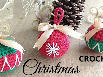 Cómo tejer esferas navideñas a crochet fácil