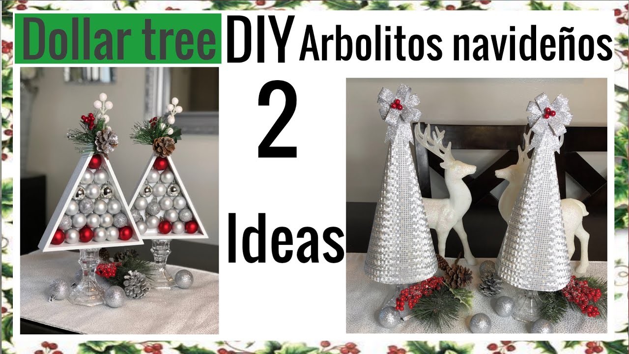 DIY cómo hacer arbolitos navideños 2020. 2 ideas